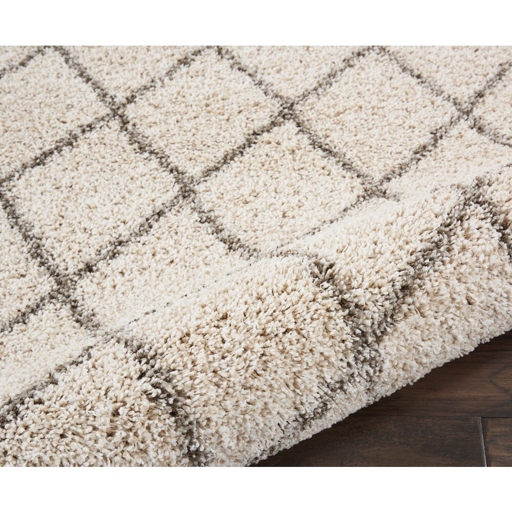 Nourison Brisbane Shag Cream Rug - 5' x 7'