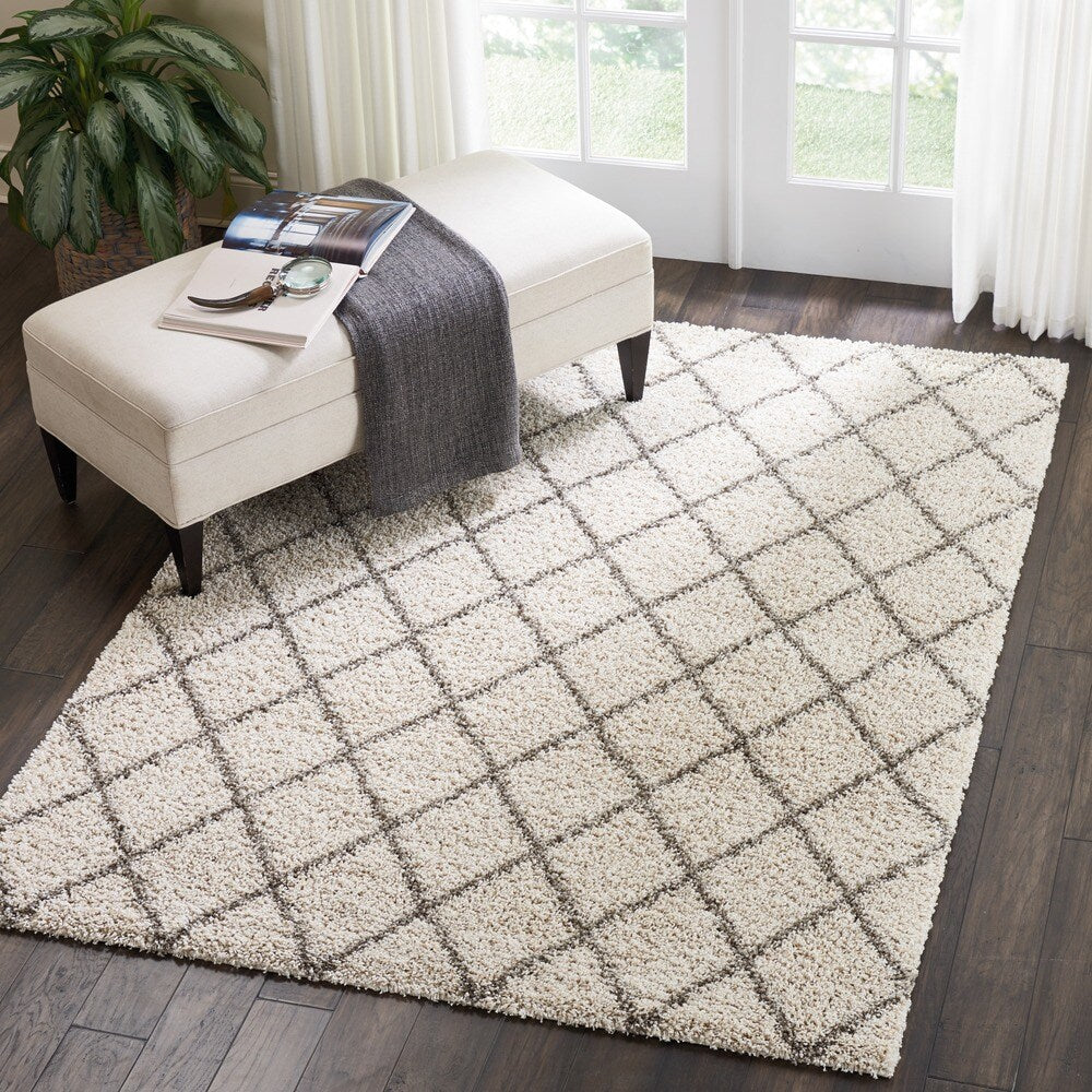 Nourison Brisbane Shag Cream Rug - 5' x 7'