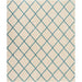 Nourison Brisbane Shag Ivory Aqua Rug - 8'2" x 10'