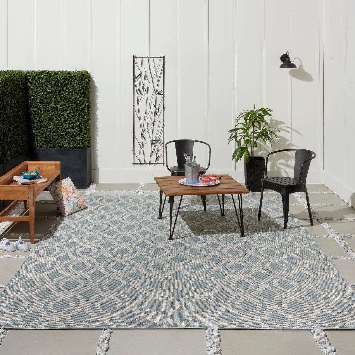 Porch & Den Goboes Geometric Indoor/Outdoor Area Rug
