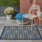 Nourison Caribbean Contemporary Floral Indoor/ Outdoor Area Rug