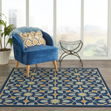 Nourison Caribbean Contemporary Floral Indoor/ Outdoor Area Rug