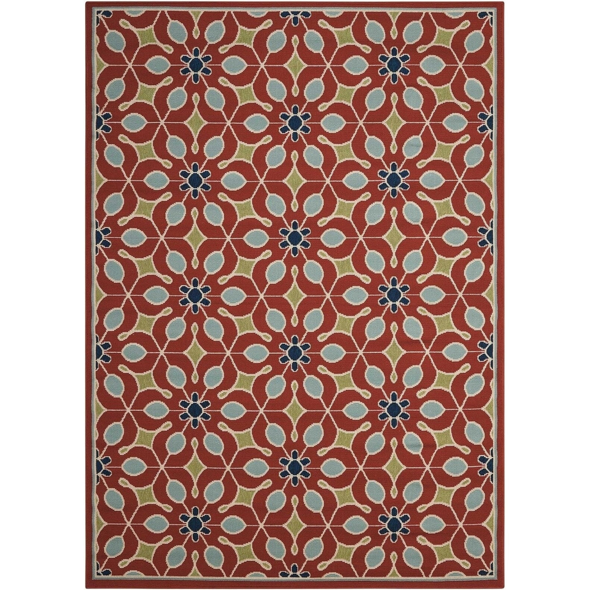 Nourison Caribbean Contemporary Floral Indoor/ Outdoor Area Rug