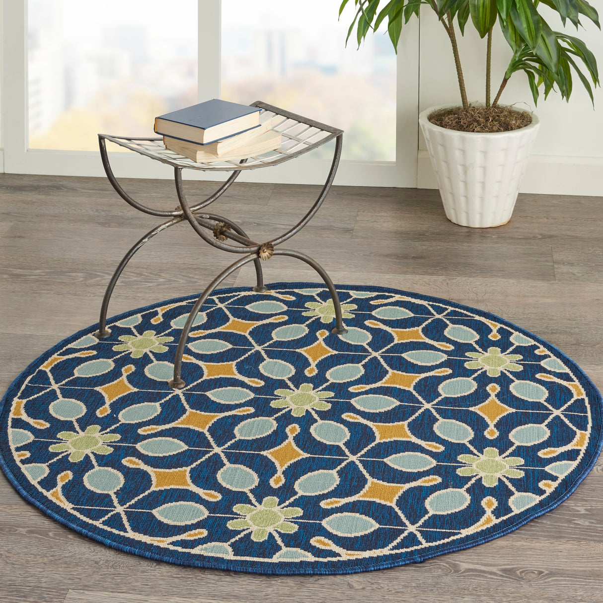Nourison Caribbean Contemporary Floral Indoor/ Outdoor Area Rug