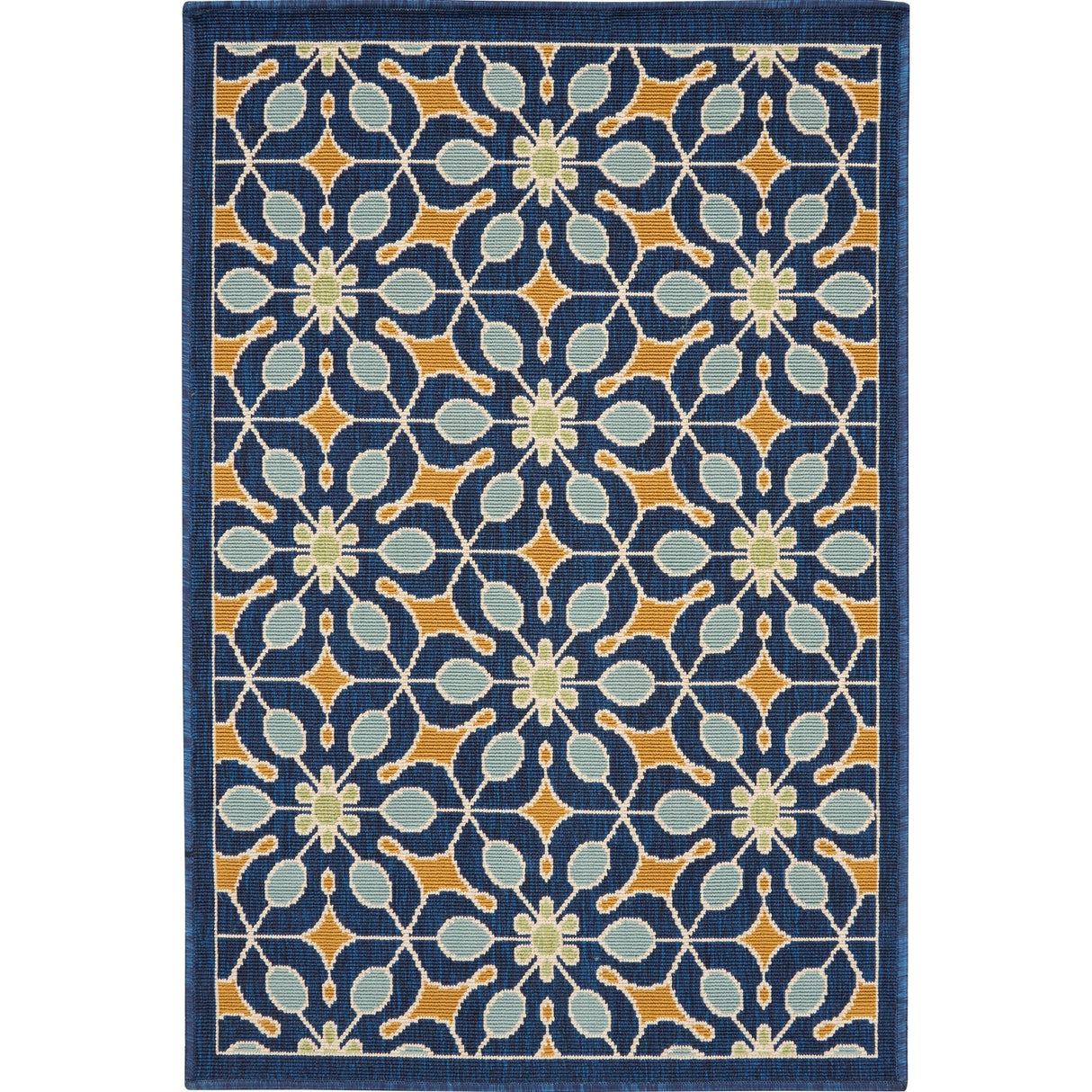 Nourison Caribbean Contemporary Floral Indoor/ Outdoor Area Rug