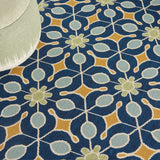 Nourison Caribbean Contemporary Floral Indoor/ Outdoor Area Rug