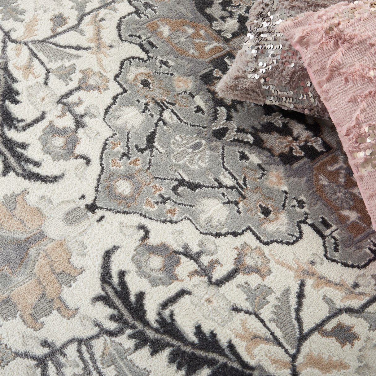 Nourison Elation Persian Floral Medallion Area Rug