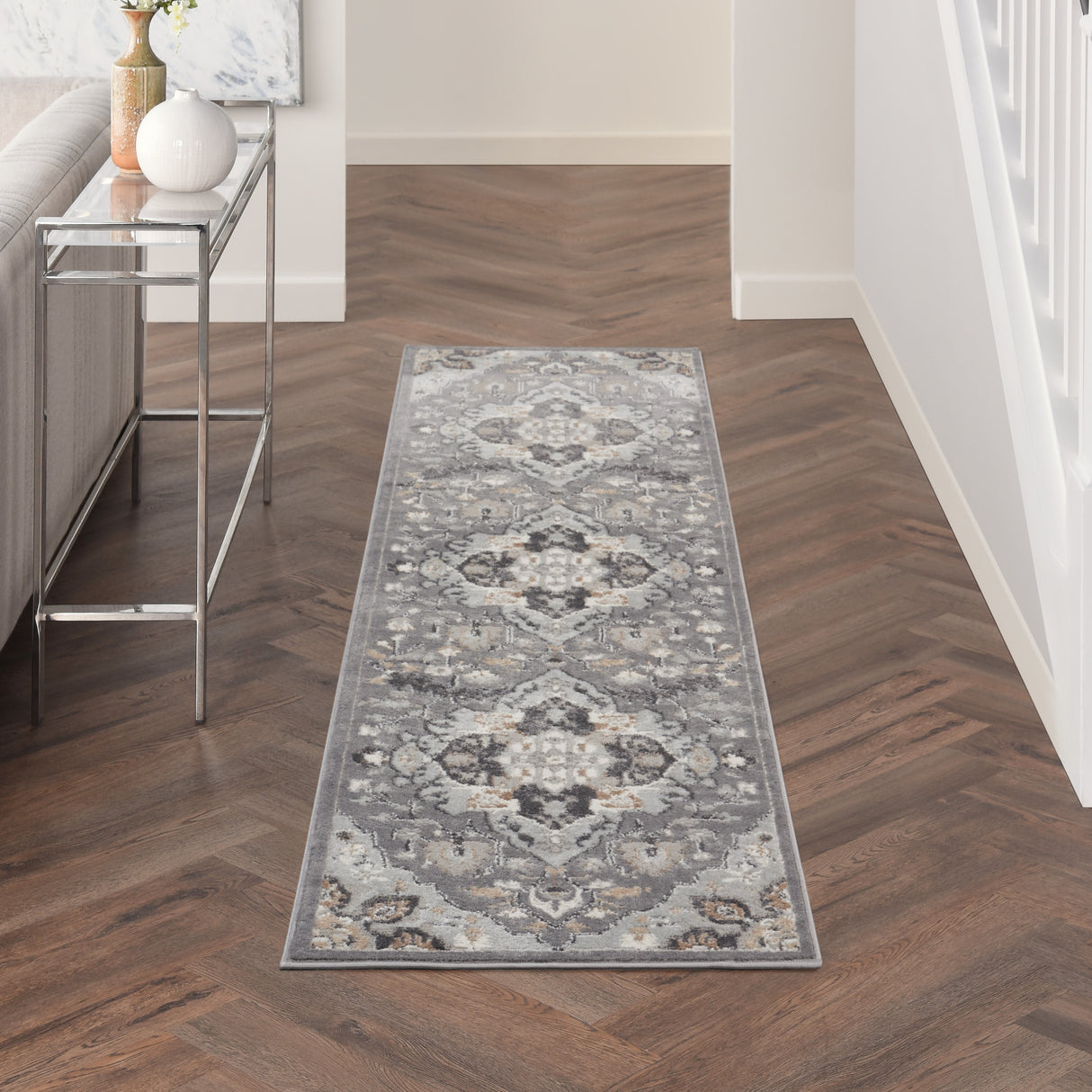 Nourison Elation Persian Floral Medallion Area Rug