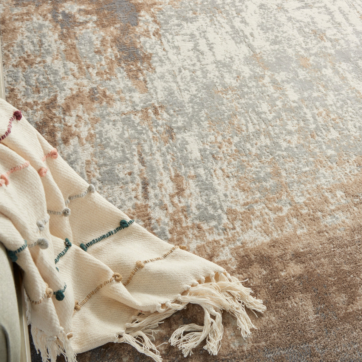 Nourison Elation Vintage Abstract Contemporary Area Rug