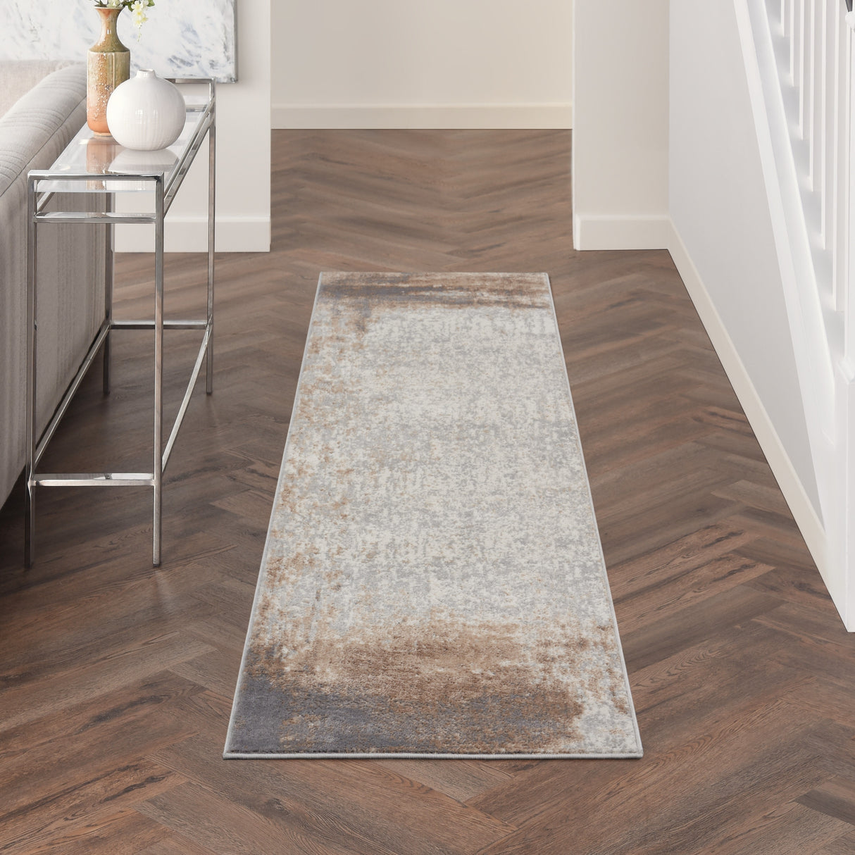 Nourison Elation Vintage Abstract Contemporary Area Rug