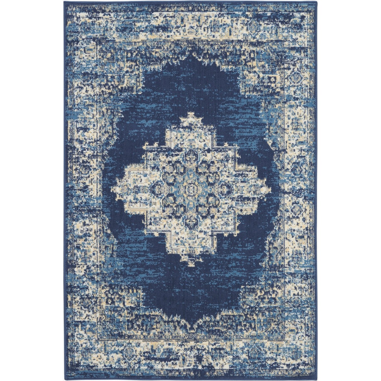 Nourison Grafix Distressed Vintage Medallion Area Rug