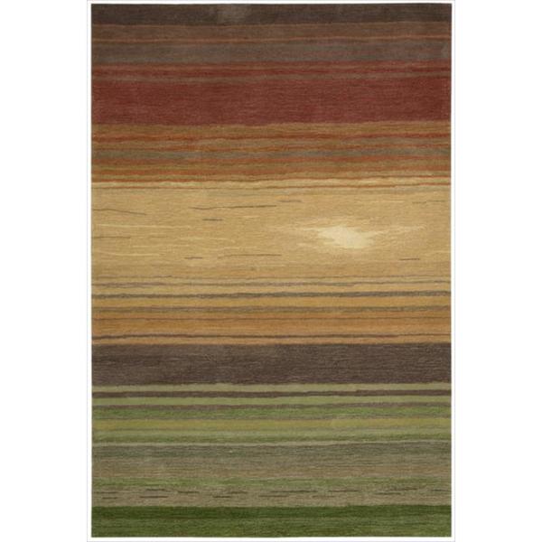 Nourison Contour Transitional Impressionist Horizontal Stripe Hand-tufted Area Rug