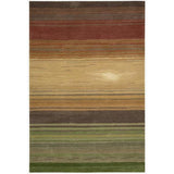 Nourison Contour Transitional Impressionist Horizontal Stripe Hand-tufted Area Rug