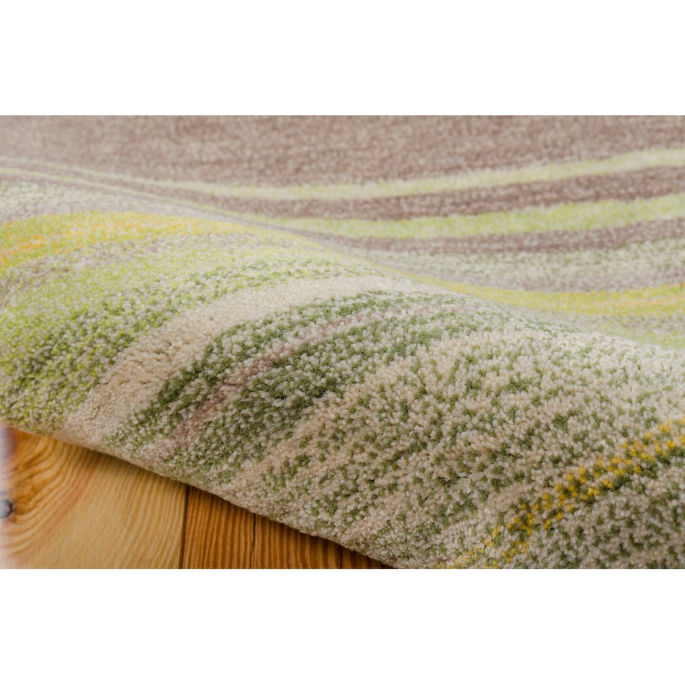 Nourison Contour Transitional Impressionist Horizontal Stripe Hand-tufted Area Rug