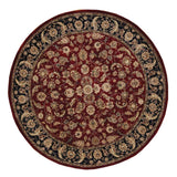 Nourison Hand-tufted Persian Floral Wool and Silk Burgundy Area Rug