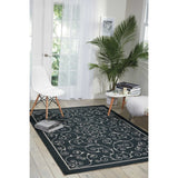 Nourison Scrolling Ivory Vines Indoor/ Outdoor Area Rug