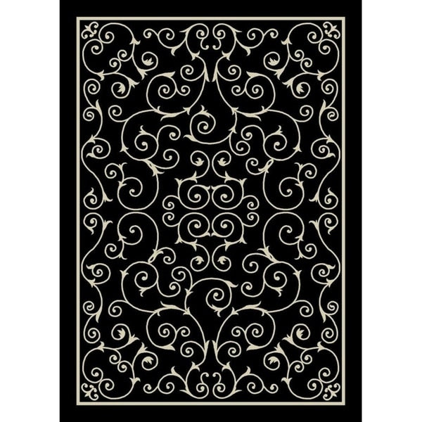 Nourison Scrolling Ivory Vines Indoor/ Outdoor Area Rug