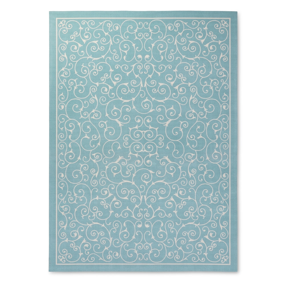 Nourison Scrolling Ivory Vines Indoor/ Outdoor Area Rug