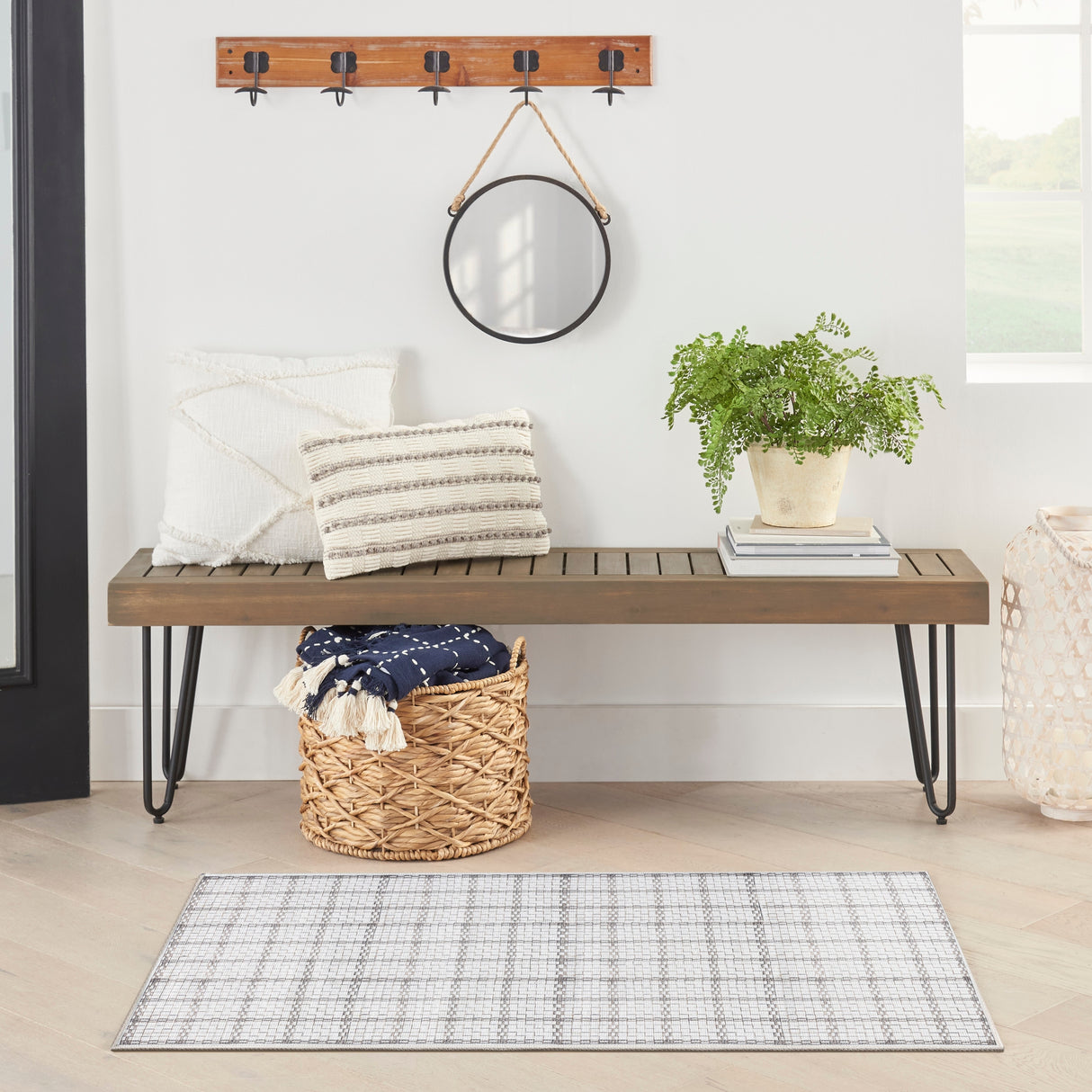 Nourison Washables Indoor Geometric Area Rug