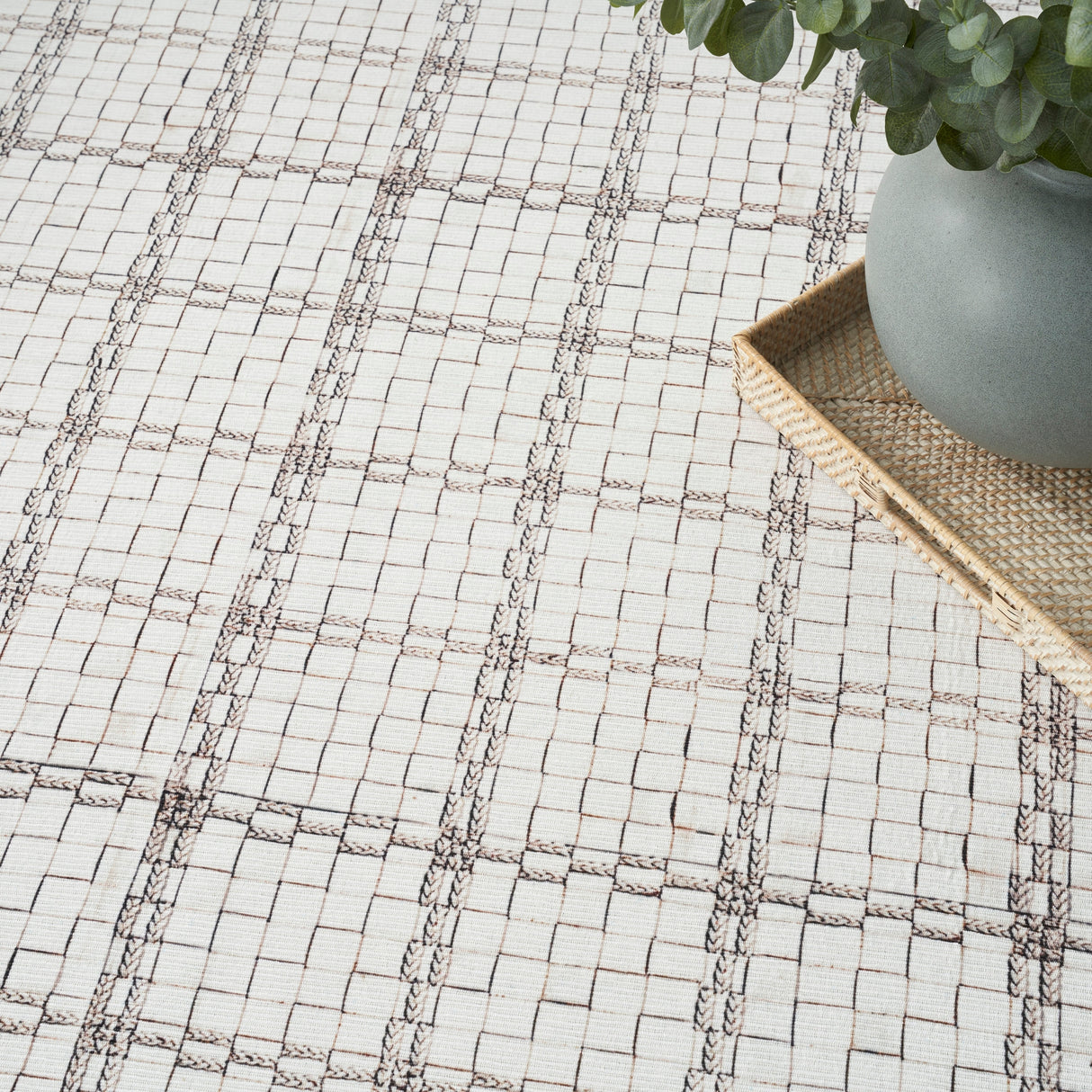 Nourison Washables Indoor Geometric Area Rug