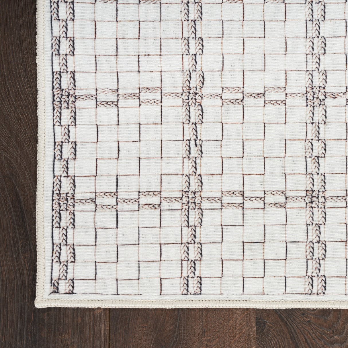 Nourison Washables Indoor Geometric Area Rug