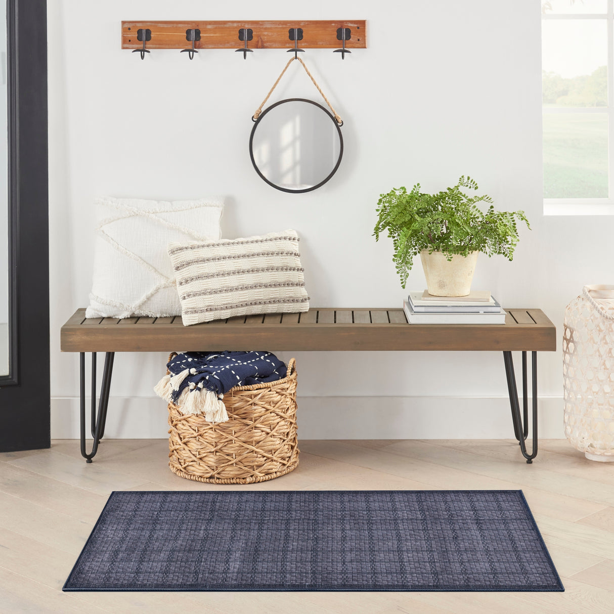 Nourison Washables Indoor Geometric Area Rug
