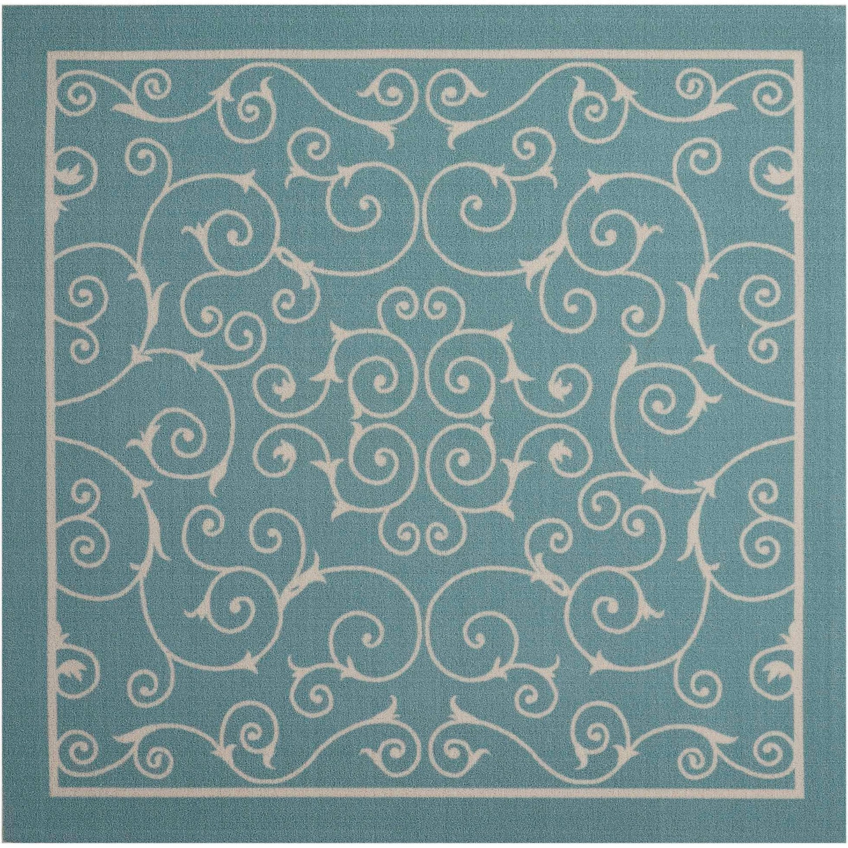Nourison Scrolling Ivory Vines Indoor/ Outdoor Area Rug