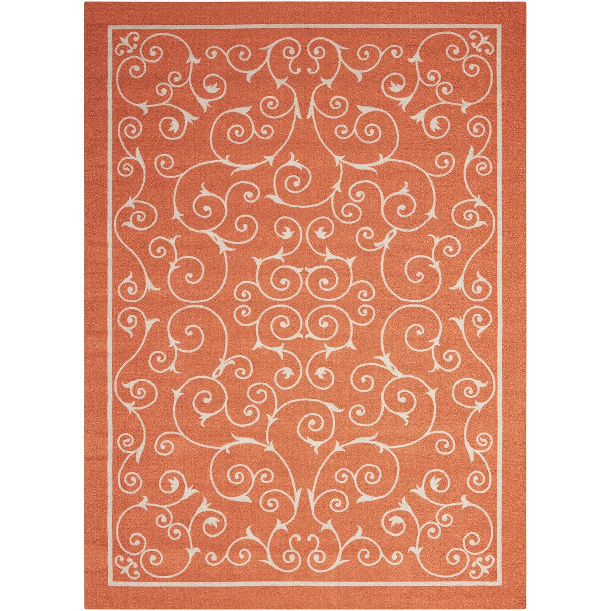 Nourison Scrolling Ivory Vines Indoor/ Outdoor Area Rug