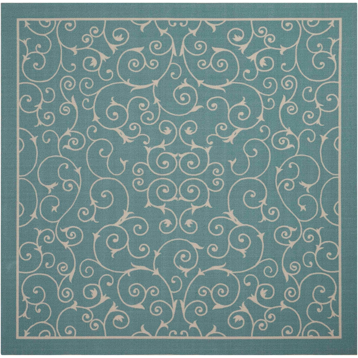 Nourison Scrolling Ivory Vines Indoor/ Outdoor Area Rug
