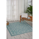 Nourison Scrolling Ivory Vines Indoor/ Outdoor Area Rug