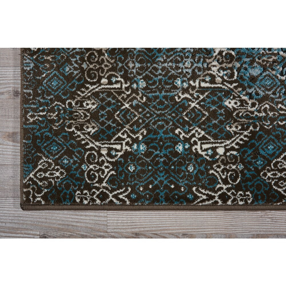 Nourison Karma Vintage Over-Dyed Medallion Area Rug