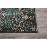 Nourison Karma Vintage Over-Dyed Medallion Area Rug