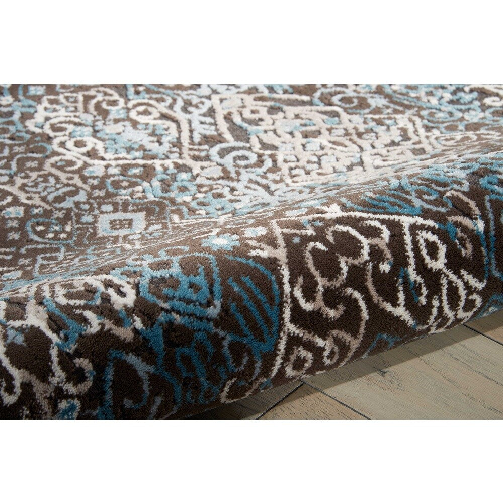 Nourison Karma Vintage Over-Dyed Medallion Area Rug