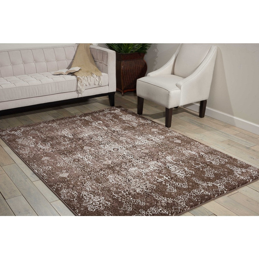 Nourison Karma Vintage Over-Dyed Medallion Area Rug