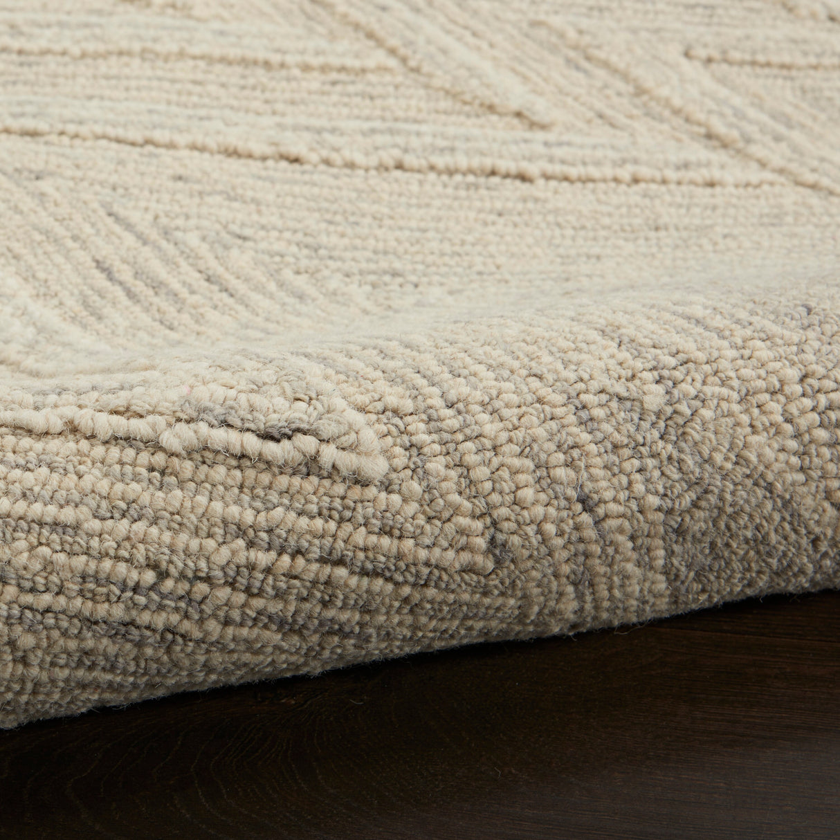 Nourison Linked Chic Modern Tufted Chevron Easy Care Area Rug