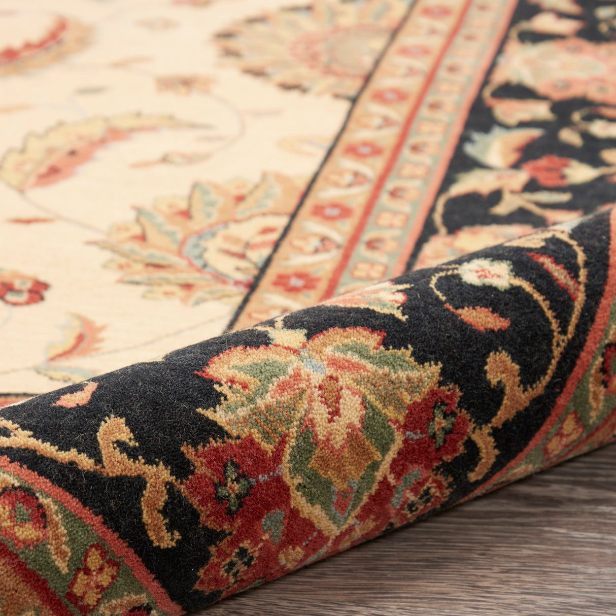 Nourison Living Treasures Persian Border Floral Area Rug