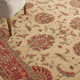 Nourison Living Treasures Persian Border Floral Area Rug