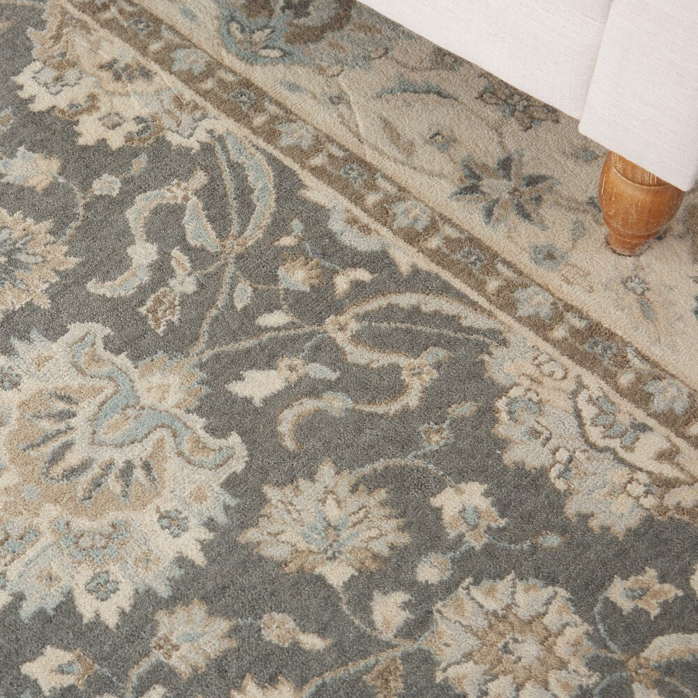 Nourison Living Treasures Traditional Persian Floral Wool Area Rug