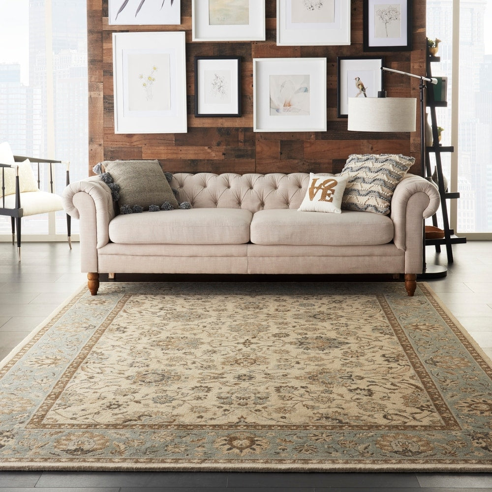 Nourison Living Treasures Traditional Persian Floral Wool Area Rug