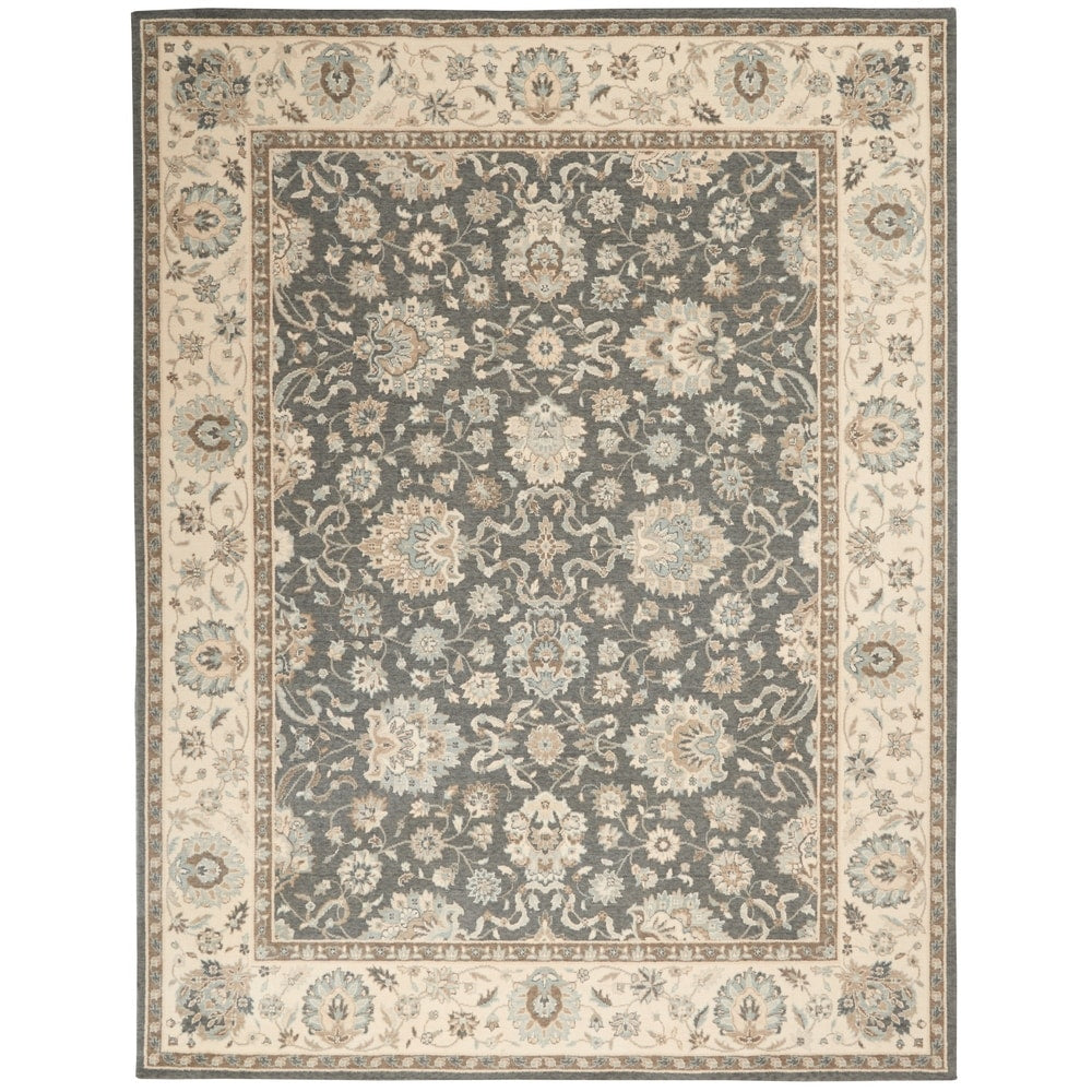 Nourison Living Treasures Traditional Persian Floral Wool Area Rug