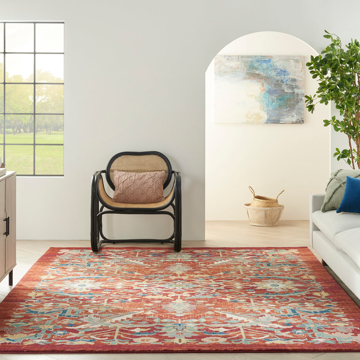 Nourison Parisa Boho Moroccan Floral Area Rug