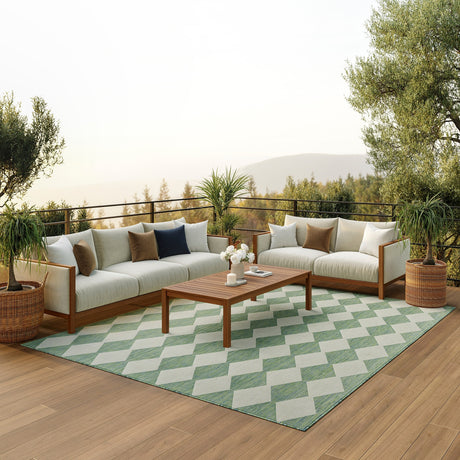 SAFAVIEH Beach House Mecbure Indoor/ Outdoor Waterproof Patio Backyard Rug