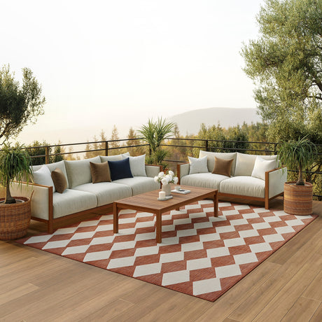 SAFAVIEH Beach House Mecbure Indoor/ Outdoor Waterproof Patio Backyard Rug