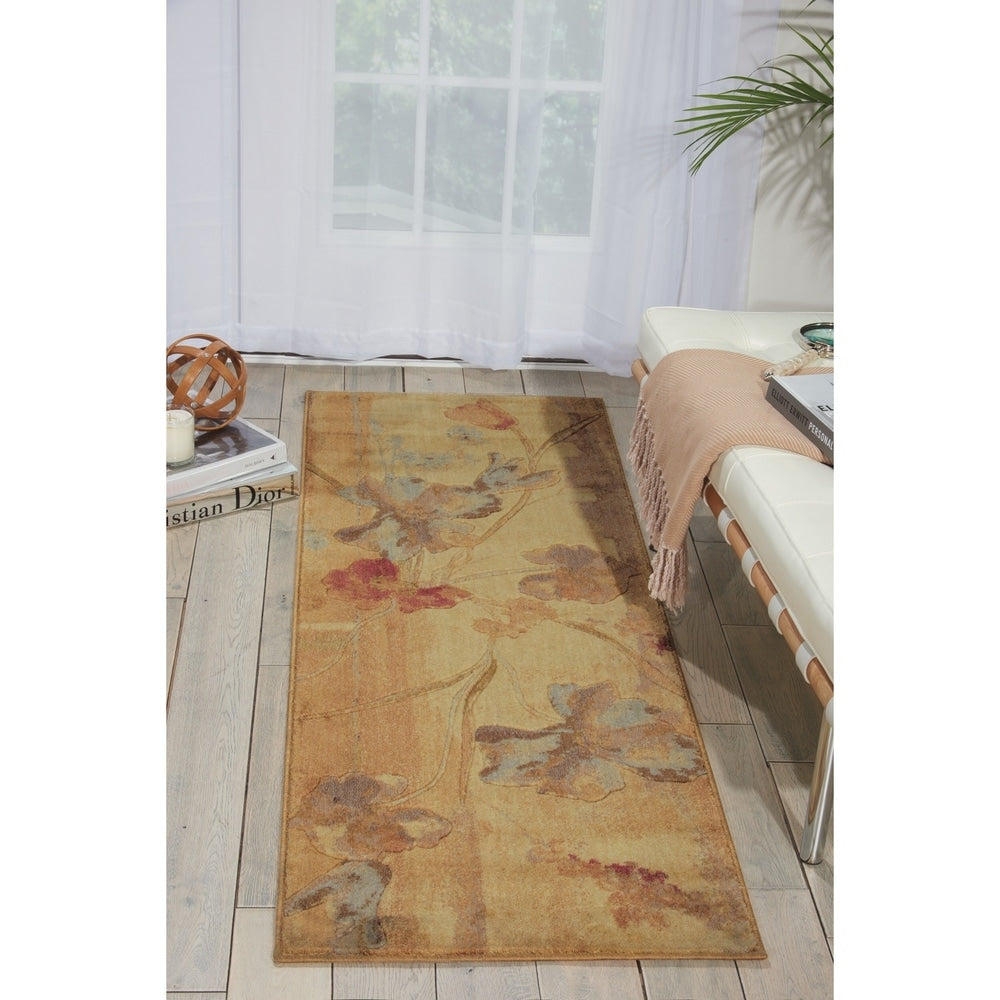 Nourison Somerset Vintage Watercolor Floral Pattern Area Rug