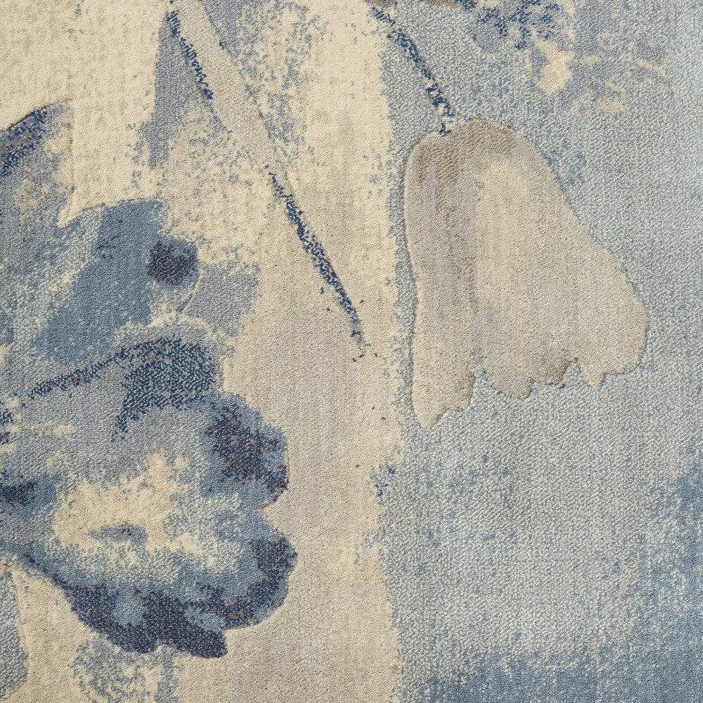 Nourison Somerset Vintage Watercolor Floral Pattern Area Rug