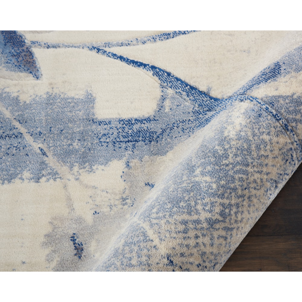Nourison Somerset Vintage Watercolor Floral Pattern Area Rug