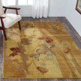 Nourison Somerset Vintage Watercolor Floral Pattern Area Rug