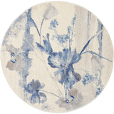 Nourison Somerset Vintage Watercolor Floral Pattern Area Rug