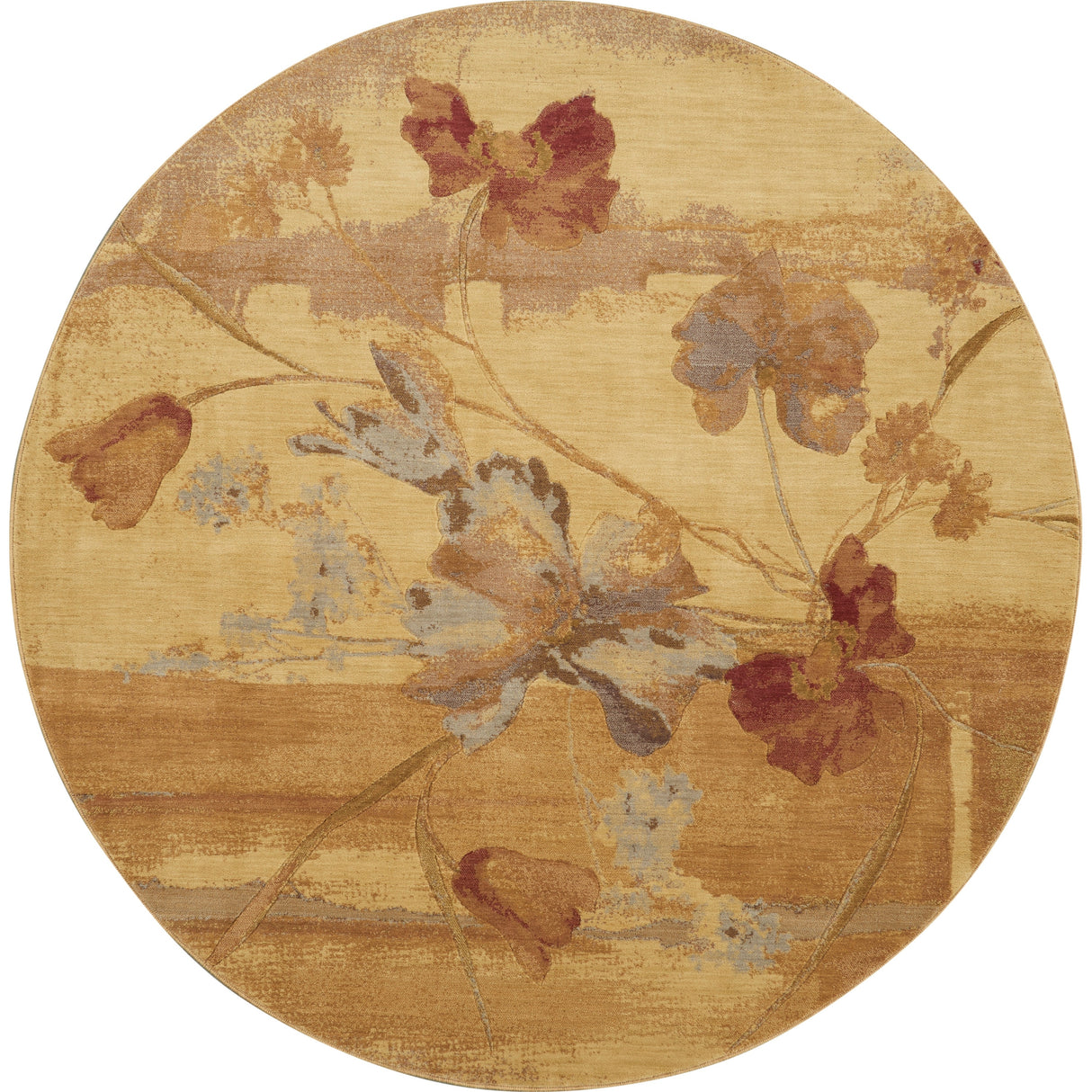 Nourison Somerset Vintage Watercolor Floral Pattern Area Rug
