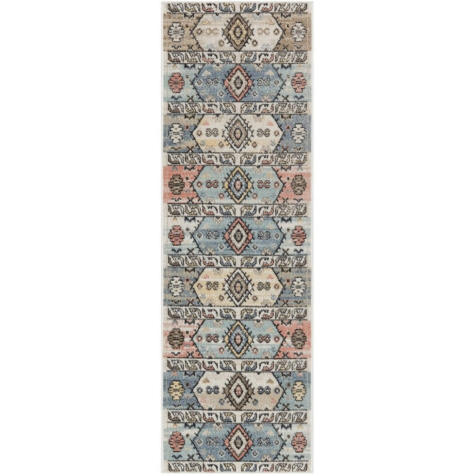 Nourison Washable Beauty Machine Washable Indoor only Multicolored Geometric Area Rug